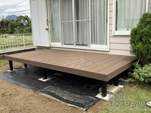 千葉県大網白里市ののウッドデッキ マージウッドデッキ 施工例