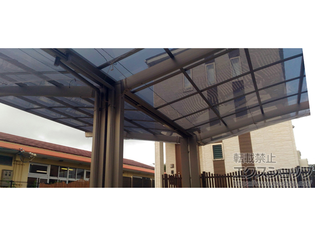 熊本県熊本市ののカーポート ネスカR (ラウンドスタイル) Y合掌 積雪〜20cm対応 施工例