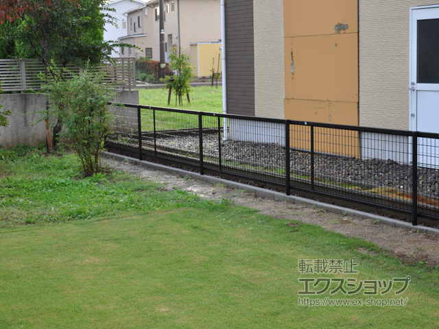 新潟県上越市ののフェンス・柵 アルメッシュフェンス1型 フリーポールタイプ 施工例