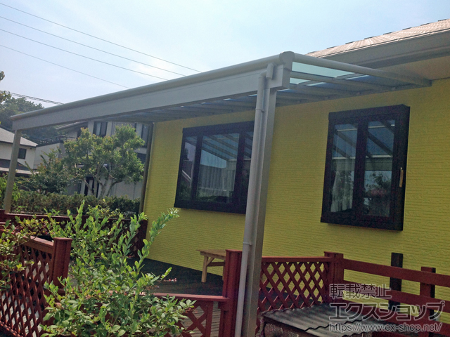 大分県杵築市ののテラス屋根 ヴェクターテラス F型 テラスタイプ 単体 積雪〜20cm対応 施工例