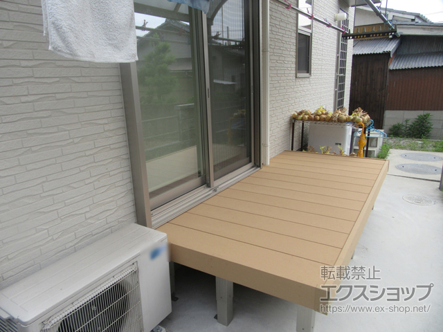 香川県仲多度郡多度津町ののウッドデッキ リウッドデッキ 200 施工例