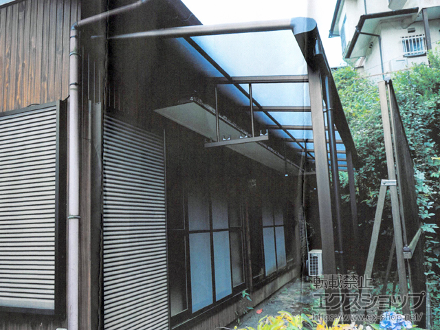 神奈川県鎌倉市ののテラス屋根 ヴェクターテラス F型 テラスタイプ 連棟 積雪〜20cm対応 施工例