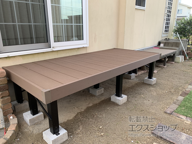 大分県中津市ののウッドデッキ リウッドデッキ200 施工例