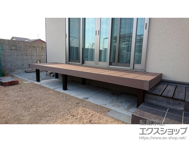香川県高松市ののウッドデッキ リウッドデッキ 200 施工例
