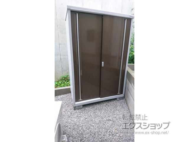 神奈川県川崎市のの物置・屋外倉庫 シンプリー 一般型 1320×755×1903 MJX-137E-P-TB 施工例