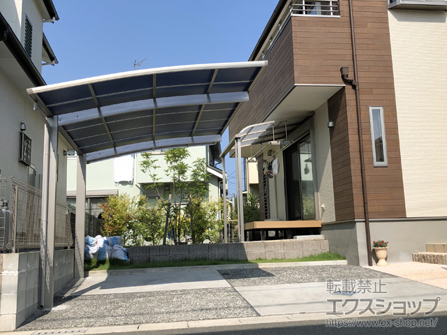福岡県古賀市ののカーポート プレシオスポート 積雪〜20cm対応 施工例