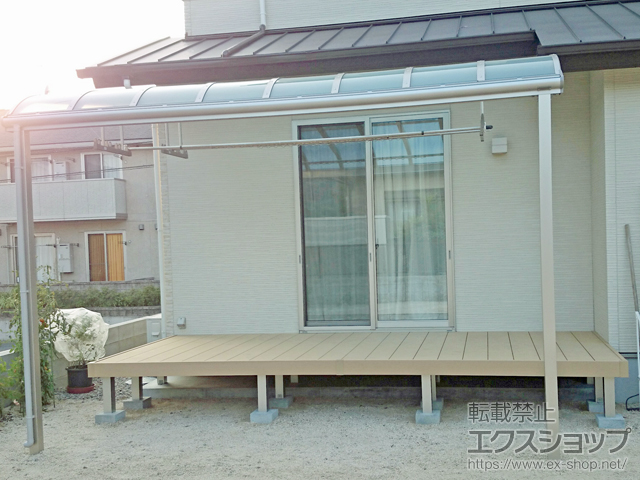 岡山県笠岡市ののウッドデッキ リウッドデッキ 200 施工例