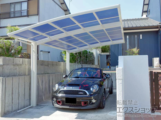 岐阜県土岐市ののカーポート レイナポートグラン　積雪〜20cm対応 施工例