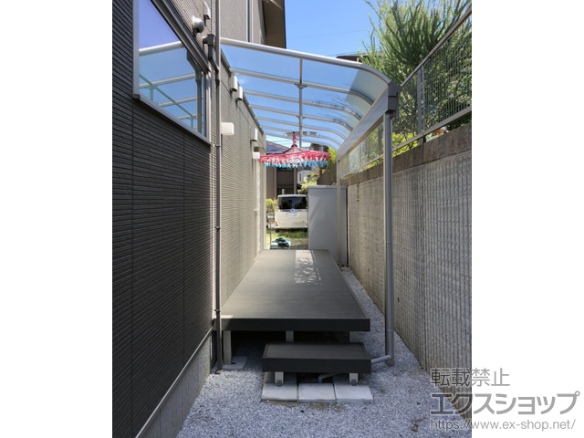 福岡県北九州市ののテラス屋根 ヴェクターテラス R型 テラスタイプ 単体 積雪〜20cm対応 施工例