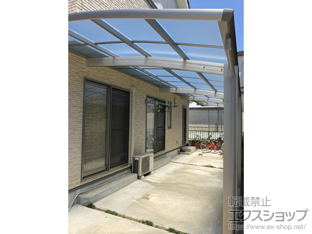 岡山県岡山市ののカーポート レイナポートグラン 縦連棟　積雪〜20cm対応 施工例