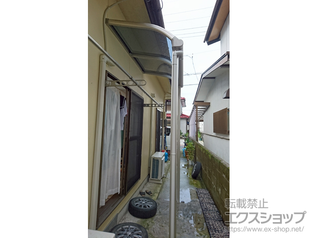 山口県周南市ののテラス屋根 プレシオステラス R型 テラスタイプ 単体 積雪〜20cm対応 施工例