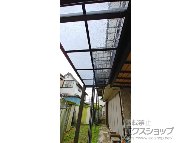 東京都昭島市ののテラス屋根 フーゴF 独立テラスタイプ 単体 積雪〜20cm対応 施工例