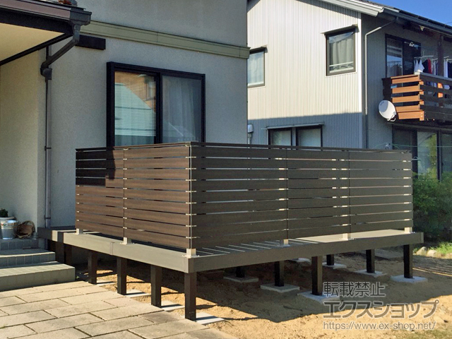 長野県北安曇郡松川村ののウッドデッキ リウッドデッキ 200 施工例