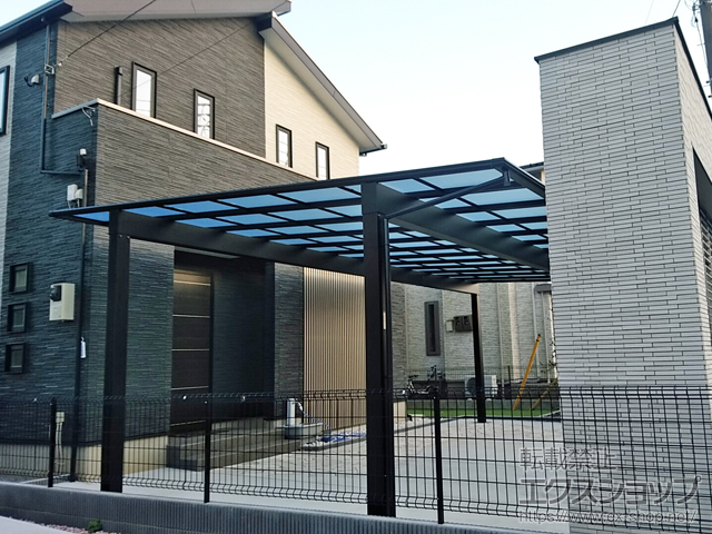 千葉県四街道市ののカーポート エフルージュ トリプル 積雪〜20cm対応 施工例