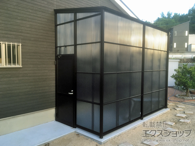 福岡県行橋市ののストックヤード ストックヤードII 片側ドア付きタイプ 積雪〜20cm対応 施工例