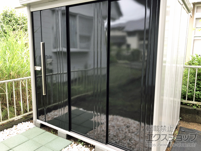 宮城県名取市のの物置・屋外倉庫 Mr.ストックマンダンディ 一般型 2200×1590×2110 ND-2215-K 施工例