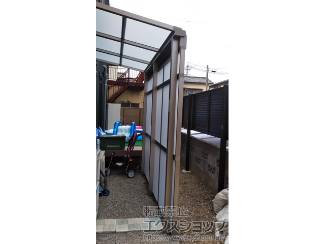 静岡県静岡市ののストックヤード スピーネストックヤードＦ型 パネルタイプ ヤード仕様 積雪〜20cm対応 施工例