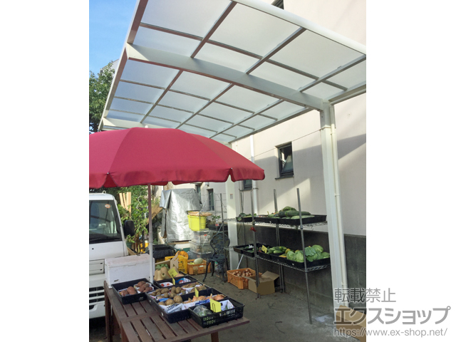 神奈川県横浜市ののカーポート ネスカR (ラウンドスタイル) 積雪〜20cm対応 施工例