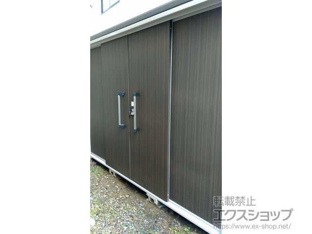 東京都杉並区のの物置・屋外倉庫 エルモ 一般型 2920×1170×2121 LMD-2911-DW 施工例