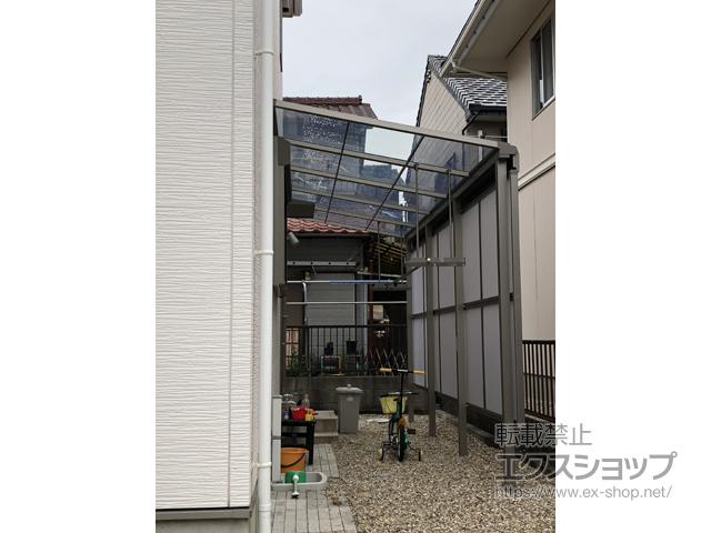 愛知県名古屋市ののテラス屋根 スピーネ F型 テラスタイプ 単体 積雪〜20cm対応 施工例