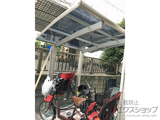 東京都文京区ののサイクルポート・駐輪場 プレシオスポート ミニ 積雪〜20cm対応 施工例