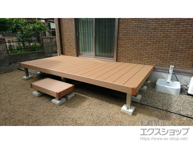 岐阜県各務原市ののウッドデッキ リウッドデッキ 200 施工例