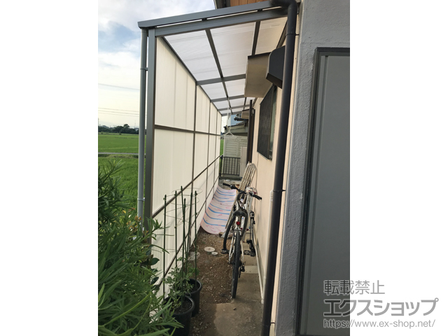 三重県松阪市ののストックヤード オイトック 波板囲い 基本タイプ 連棟 積雪〜20ｃｍ対応 施工例