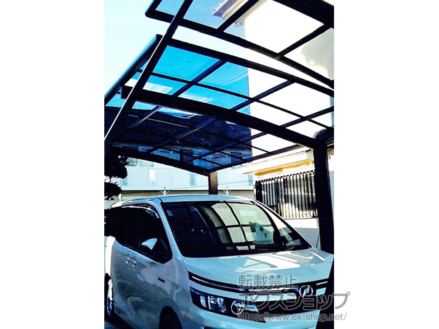 神奈川県海老名市ののカーポート プレシオスポート 積雪〜20cm対応 施工例