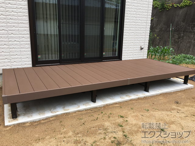 奈良県奈良市ののウッドデッキ リウッドデッキ 200 施工例