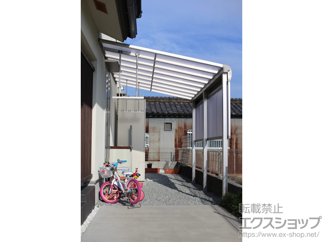 奈良県天理市ののテラス屋根 ヴェクターテラス F型 テラスタイプ 単体 積雪〜20cm対応 施工例