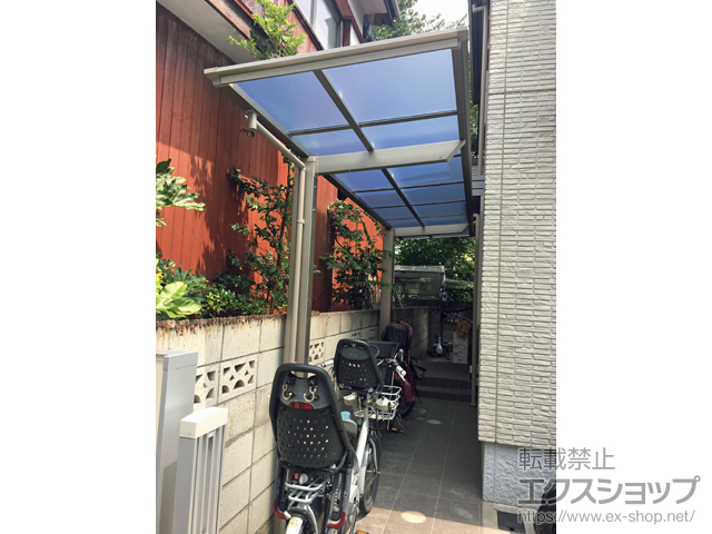 東京都練馬区ののサイクルポート・駐輪場 フーゴFミニ (フラットスタイル) 積雪〜20cm対応 施工例