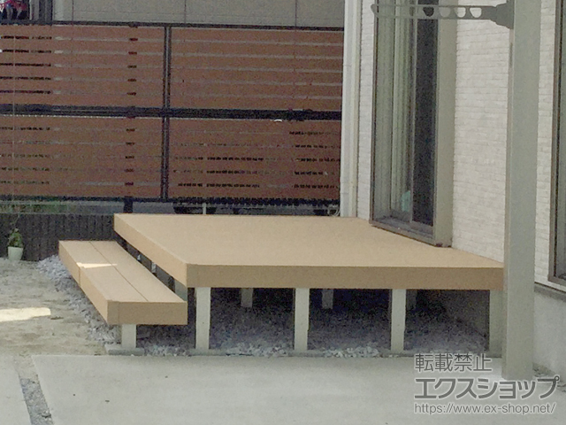 福岡県北九州市ののウッドデッキ リウッドデッキ 200 施工例