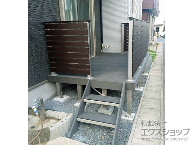 千葉県市川市ののウッドデッキ リウッドデッキ 200 施工例