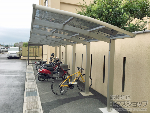 滋賀県守山市ののサイクルポート・駐輪場 レイナポートグランミニ 積雪〜20cm対応〈3〉 施工例
