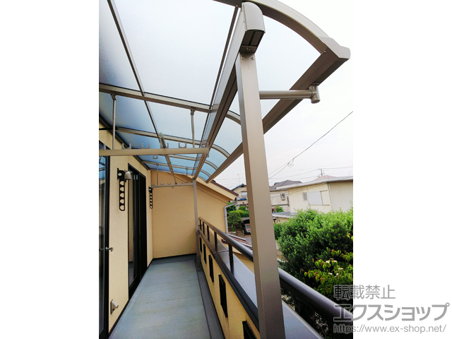 千葉県船橋市ののバルコニー・ベランダ屋根 スピーネ R型 屋根タイプ 単体 積雪〜20cm対応 施工例
