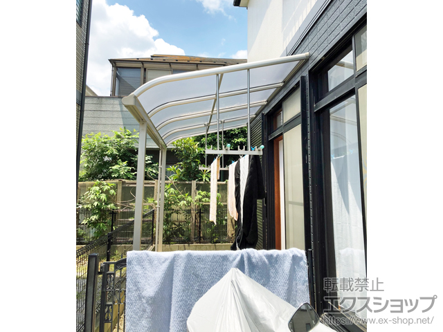 千葉県市川市ののテラス屋根 プレシオステラス R型 テラスタイプ 単体 積雪〜20cm対応 施工例