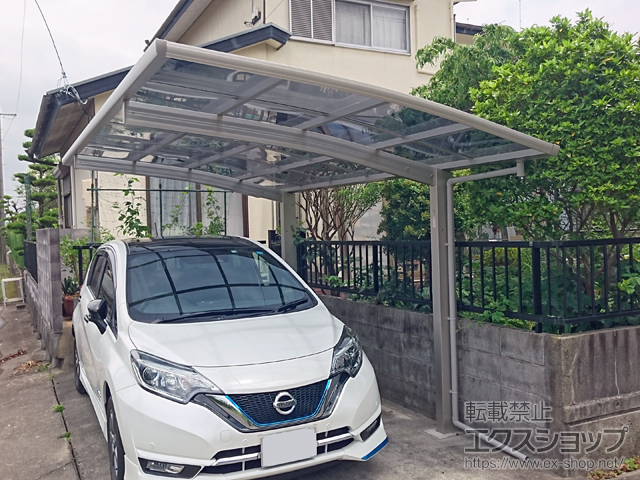 岐阜県大垣市ののカーポート プレシオスポート 積雪〜20cm対応 施工例