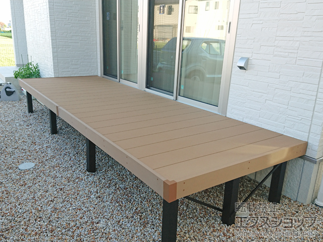 滋賀県彦根市ののウッドデッキ リウッドデッキ 200 施工例