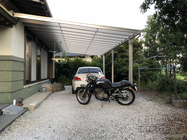 福岡県飯塚市ののテラス屋根 ヴェクターテラス F型 ビッグサイズ 連棟 積雪〜20cm対応 施工例