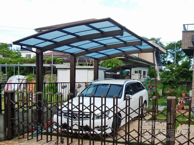 東京都福生市ののカーポート レイナポートグラン50 積雪〜50cm対応/3本柱 施工例