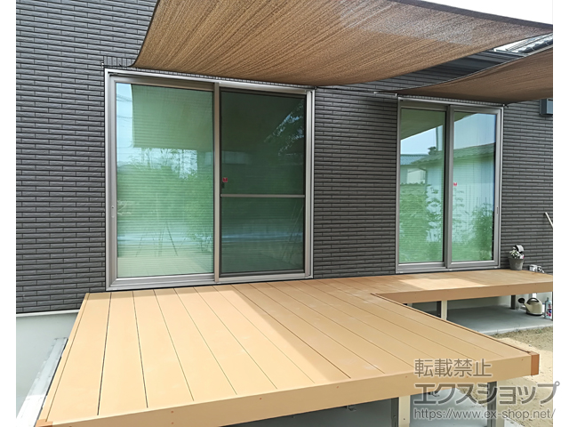 新潟県燕市ののウッドデッキ リウッドデッキ 200 施工例