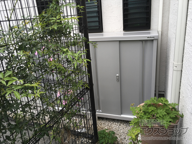 東京都世田谷区のの物置・屋外倉庫 シンプリー 一般型 1940×515×1303 MJX-195C-P-FS 施工例