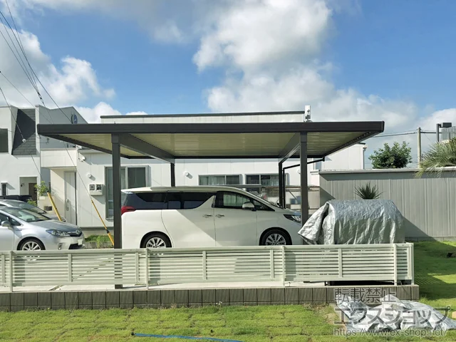 ��t���󐼎s��LIXIL ���N�V���i�g�X�e���j�̃J�[�|�[�g �e���I�X�|�[�gIII 1500 2��p �p��4�{�� �ϐ�`50cm�Ή� �{�H��