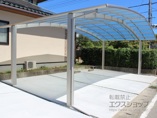 山梨県山梨市ののカーポート レイナトリプルポートグラン　積雪〜20cm対応 施工例
