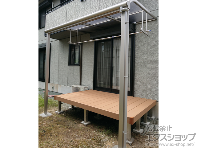 三重県四日市市ののテラス屋根 ヴェクターテラス R型 テラスタイプ 単体 積雪〜20cm対応 施工例