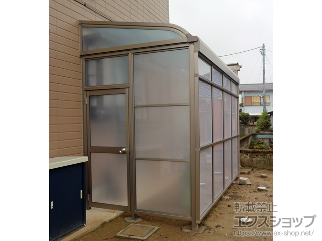 千葉県夷隅郡御宿町ののストックヤード スピーネストックヤードR型 パネルタイプ ヤード仕様 積雪〜20cm対応 施工例