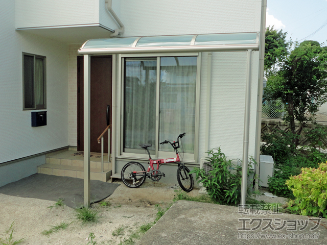 熊本県上益城郡益城町ののテラス屋根 ヴェクターテラス R型 テラスタイプ 単体 積雪〜20cm対応 施工例