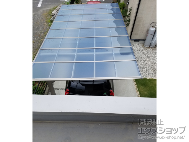 三重県鈴鹿市ののカーポート ネスカF (フラットスタイル) 積雪〜20cm対応 施工例