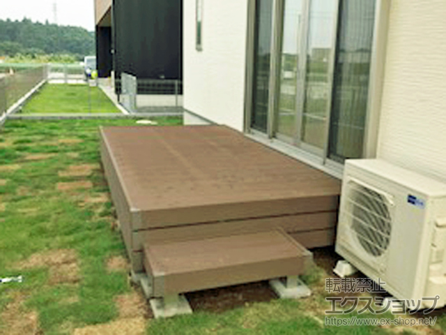 茨城県つくば市ののウッドデッキ リウッドデッキ 200 施工例