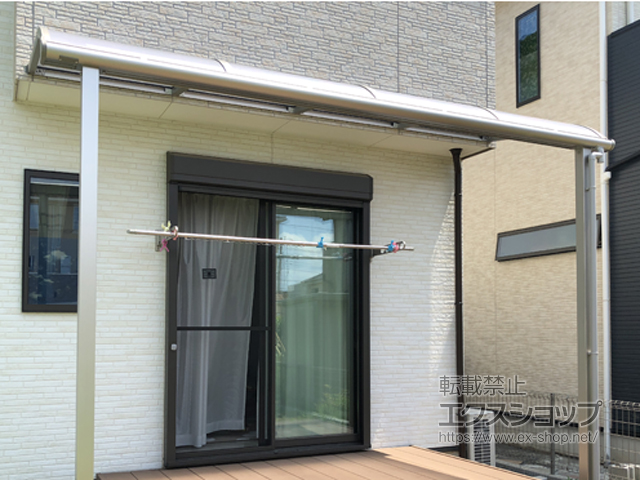 茨城県取手市ののテラス屋根 プレシオステラス R型 テラスタイプ 単体 積雪〜20cm対応 施工例